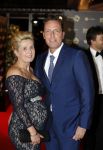 Amsterdam 12 oktober 2017 
Uitreiking televizierring in het afas live theater. Rob Geus met zijn zwangere vrouw