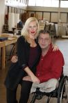 Den Helder 5 oktober 2017
Rob Scholte met zijn vriendin in zijn gallerij
