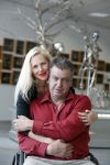 Den Helder 5 oktober 2017
Rob Scholte met zijn vriendin in zijn gallerij