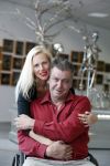 Den Helder 5 oktober 2017
Rob Scholte met zijn vriendin in zijn gallerij