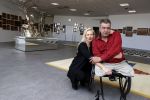 Den Helder 5 oktober 2017
Rob Scholte met zijn vriendin in zijn gallerij