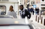 Amsterdam 1 oktober 2017
Romelu Lukaku en zijn vriendin Saar mens bij haar huis in Amsterdam.