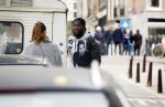 Amsterdam 1 oktober 2017
Romelu Lukaku en zijn vriendin Saar mens bij haar huis in Amsterdam.