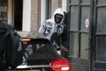 Amsterdam 1 oktober 2017
Romelu Lukaku en zijn vriendin Saar mens bij haar huis in Amsterdam.