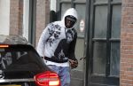 Amsterdam 1 oktober 2017
Romelu Lukaku en zijn vriendin Saar mens bij haar huis in Amsterdam.