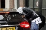 Amsterdam 1 oktober 2017
Romelu Lukaku en zijn vriendin Saar mens bij haar huis in Amsterdam.