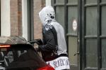 Amsterdam 1 oktober 2017
Romelu Lukaku en zijn vriendin Saar mens bij haar huis in Amsterdam.