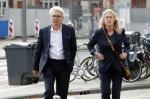 Amsterdam 14 oktober 2017
Afscheidsdienst van burgemeetser Eberhard v d Laan in het concertgebouw. Theodor Holman met vrouw