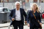Amsterdam 14 oktober 2017
Afscheidsdienst van burgemeetser Eberhard v d Laan in het concertgebouw. Theodor Holman met vrouw