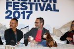 Amsterdam 6 oktober 2017 
Event van de Nederlandse Voque met Fiona Hering Hoofdredactrice Karin Swerink en Viktor & Rolf met hun hondje. Het event vindt plaats in het Amstel Hotel