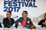 Amsterdam 6 oktober 2017 
Event van de Nederlandse Voque met Fiona Hering Hoofdredactrice Karin Swerink en Viktor & Rolf met hun hondje. Het event vindt plaats in het Amstel Hotel