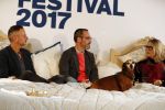 Amsterdam 6 oktober 2017 
Event van de Nederlandse Voque met Fiona Hering Hoofdredactrice Karin Swerink en Viktor & Rolf met hun hondje. Het event vindt plaats in het Amstel Hotel