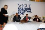Amsterdam 6 oktober 2017 
Event van de Nederlandse Voque met Fiona Hering Hoofdredactrice Karin Swerink en Viktor & Rolf met hun hondje. Het event vindt plaats in het Amstel Hotel