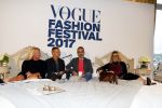 Amsterdam 6 oktober 2017 
Event van de Nederlandse Voque met Fiona Hering Hoofdredactrice Karin Swerink en Viktor & Rolf met hun hondje. Het event vindt plaats in het Amstel Hotel