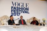 Amsterdam 6 oktober 2017 
Event van de Nederlandse Voque met Fiona Hering Hoofdredactrice Karin Swerink en Viktor & Rolf met hun hondje. Het event vindt plaats in het Amstel Hotel