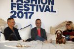 Amsterdam 6 oktober 2017 
Event van de Nederlandse Voque met Fiona Hering Hoofdredactrice Karin Swerink en Viktor & Rolf met hun hondje. Het event vindt plaats in het Amstel Hotel