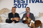 Amsterdam 6 oktober 2017 
Event van de Nederlandse Voque met Fiona Hering Hoofdredactrice Karin Swerink en Viktor & Rolf met hun hondje. Het event vindt plaats in het Amstel Hotel