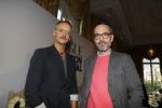 Amsterdam 6 oktober 2017 
Event van de Nederlandse Voque met Fiona Hering Hoofdredactrice Karin Swerink en Viktor & Rolf met hun hondje. Het event vindt plaats in het Amstel Hotel
