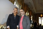 Amsterdam 6 oktober 2017 
Event van de Nederlandse Voque met Fiona Hering Hoofdredactrice Karin Swerink en Viktor & Rolf met hun hondje. Het event vindt plaats in het Amstel Hotel