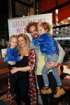 Amstelveen 9 november 2018
Boekpresentatie Jim Bakkum en Kirsten Michel . Bettina Holwerda zwanger met hun kinderen