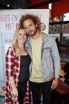 Amstelveen 9 november 2018
Boekpresentatie Jim Bakkum en Kirsten Michel . Bettina Holwerda zwanger met hun kinderen