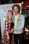 Amstelveen 9 november 2018
Boekpresentatie Jim Bakkum en Kirsten Michel . Bettina Holwerda zwanger met hun kinderen