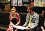 Amstelveen 9 november 2018
Boekpresentatie Jim Bakkum en Kirsten Michel . Bettina Holwerda zwanger met hun kinderen