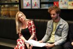 Amstelveen 9 november 2018
Boekpresentatie Jim Bakkum en Kirsten Michel . Bettina Holwerda zwanger met hun kinderen