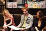 Amstelveen 9 november 2018
Boekpresentatie Jim Bakkum en Kirsten Michel . Bettina Holwerda zwanger met hun kinderen