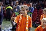 Amsterdam 13 oktober 2018
Nederland - Duitsland in de Johan Cruijff arens . eindstand 3-0
Na de Wedstrijd werden Dirk Kuyt en Rafael v d Vaart  gehuldigd. Dirk had zijn vrouw Gertrude en kinderen meegenomen. Rafael had zijn vriendin Estavan Polman en zijn kinderen Damian en Jesslynn meegenomen . Ook zijn ouders en schoonouders waren erbij.