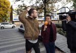 Amsterdam 7 november 2018
Dave Roelvink bij de rechtbank van Amsterdam waar hij voor moet komen voor rijden onder invloed en snelheid. Aran Bade van RTL Boulevard