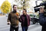 Amsterdam 7 november 2018
Dave Roelvink bij de rechtbank van Amsterdam waar hij voor moet komen voor rijden onder invloed en snelheid. Aran Bade van RTL Boulevard