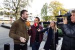Amsterdam 7 november 2018
Dave Roelvink bij de rechtbank van Amsterdam waar hij voor moet komen voor rijden onder invloed en snelheid. Aran Bade van RTL Boulevard