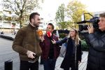 Amsterdam 7 november 2018
Dave Roelvink bij de rechtbank van Amsterdam waar hij voor moet komen voor rijden onder invloed en snelheid. Aran Bade van RTL Boulevard