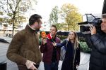 Amsterdam 7 november 2018
Dave Roelvink bij de rechtbank van Amsterdam waar hij voor moet komen voor rijden onder invloed en snelheid. Aran Bade van RTL Boulevard