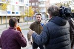 Amsterdam 7 november 2018
Dave Roelvink bij de rechtbank van Amsterdam waar hij voor moet komen voor rijden onder invloed en snelheid. Aran bade van RTL Boulevard