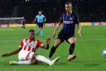 Eindhoven, 3 Oktober 2018 2e wedstrijd CL Seizoen 2018-2019
PSV-Internazionale Milan, eindstand 1-2
Denzel Dumfries en Ivan Perisic