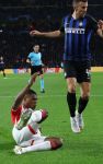 Eindhoven, 3 Oktober 2018 2e wedstrijd CL Seizoen 2018-2019
PSV-Internazionale Milan, eindstand 1-2
Denzel Dumfries en Ivan Perisic