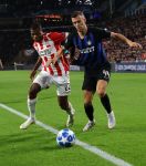 Eindhoven, 3 Oktober 2018 2e wedstrijd CL Seizoen 2018-2019
PSV-Internazionale Milan, eindstand 1-2
Denzel Dumfries en Ivan Perisic