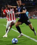Eindhoven, 3 Oktober 2018 2e wedstrijd CL Seizoen 2018-2019
PSV-Internazionale Milan, eindstand 1-2
Denzel Dumfries en Ivan Perisic
