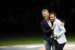 Amsterdam 13 oktober 2018
Nederland - Duitsland in de Johan Cruijff arens . eindstand 3-0
Na de Wedstrijd werden Dirk Kuyt en Rafael v d Vaart  gehuldigd. Dirk had zijn vrouw Gertrude en kinderen meegenomen. Rafael had zijn vriendin Estavan Polman en zijn kinderen Damian en Jesslynn meegenomen . Ook zijn ouders en schoonouders waren erbij.