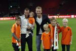 Amsterdam 13 oktober 2018
Nederland - Duitsland in de Johan Cruijff arens . eindstand 3-0
Na de Wedstrijd werden Dirk Kuyt en Rafael v d Vaart  gehuldigd. Dirk had zijn vrouw Gertrude en kinderen meegenomen. Rafael had zijn vriendin Estavan Polman en zijn kinderen Damian en Jesslynn meegenomen . Ook zijn ouders en schoonouders waren erbij.