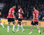 Eindhoven, 20 Oktober 2018 Kompetitiewedstrijd PSV-SC Emmen, eindstand 6-0 Seizoen 2018-2019
Erick Gutierrez en Hirving Lozano