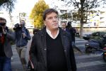 Amsterdam 6 november 2018
Advocaat Gert-Jan Knoops arriveert samen met Frank Masmeijer en zijn vrouw Carry Knoops bij de rechtbank in Amsterdam. De rechtbank in Amsterdam behandelt dinsdag de uitleveringszaak tegen de voormalig-tv-presentator.