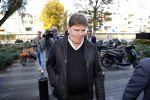Amsterdam 6 november 2018
Advocaat Gert-Jan Knoops arriveert samen met Frank Masmeijer en zijn vrouw Carry Knoops bij de rechtbank in Amsterdam. De rechtbank in Amsterdam behandelt dinsdag de uitleveringszaak tegen de voormalig-tv-presentator.