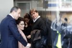 Amsterdam 6 november 2018
Advocaat Gert-Jan Knoops arriveert samen met Frank Masmeijer en zijn vrouw Carry Knoops bij de rechtbank in Amsterdam. De rechtbank in Amsterdam behandelt dinsdag de uitleveringszaak tegen de voormalig-tv-presentator.