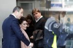 Amsterdam 6 november 2018
Advocaat Gert-Jan Knoops arriveert samen met Frank Masmeijer en zijn vrouw Carry Knoops bij de rechtbank in Amsterdam. De rechtbank in Amsterdam behandelt dinsdag de uitleveringszaak tegen de voormalig-tv-presentator.