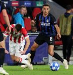 Eindhoven, 3 Oktober 2018 2e wedstrijd CL Seizoen 2018-2019
PSV-Internazionale Milan, eindstand 1-2
Gaston Pereiro en Matias Vecino