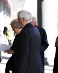 Amsterdam 27 oktober 2018
Herdenkingsdienst voor Wim Kok in het Concertgebouw van Amsterdam. Hanja Maij-Weggen met man Peter