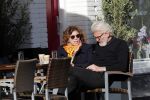 Amsterdam 3 oktober 2018
Henriette Tol met man op terras.